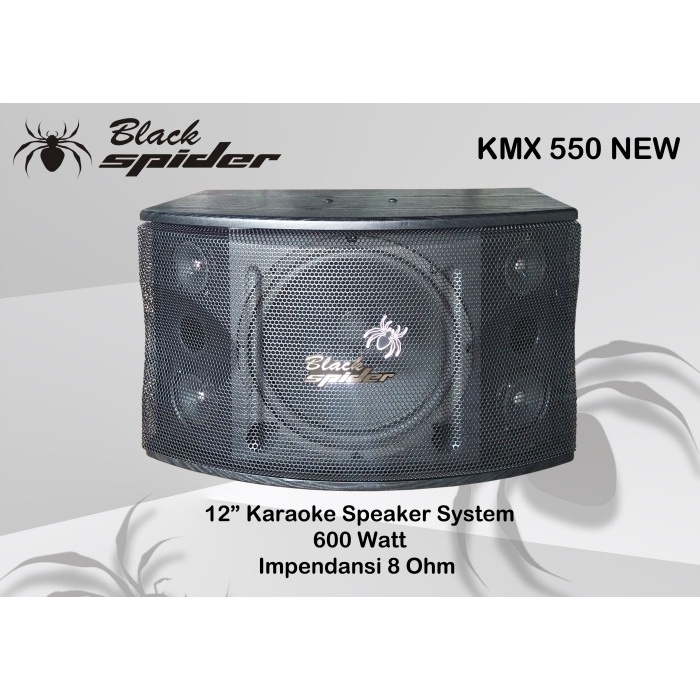 Speaker Karaoke Black Spider BS KMX 550