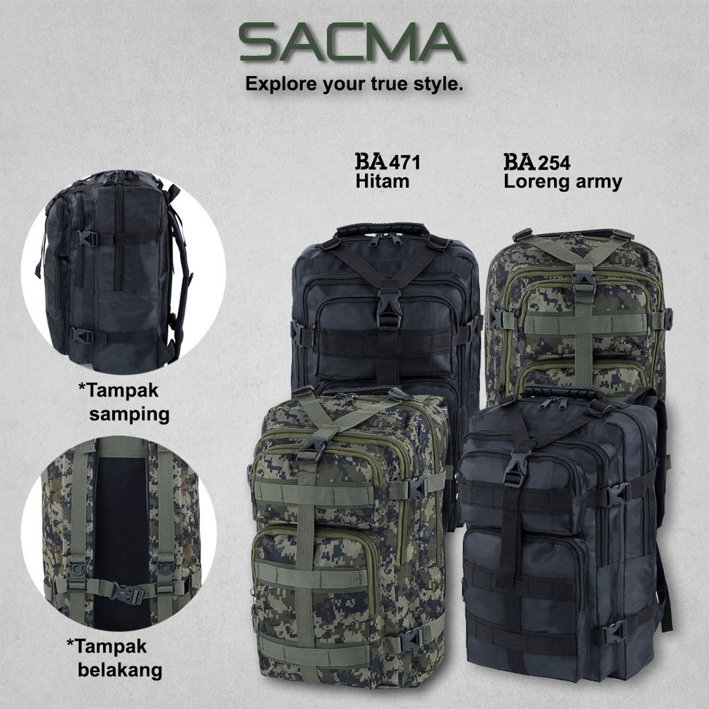 Tas Semi Carrier 40 Liter Carrier Ransel Traveling Premium Origianl Sacma