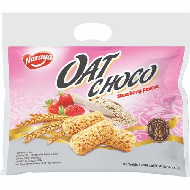 

[BISA COD] Naraya Oat Choco Strawberry Flavour 400 gram