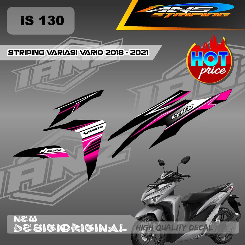 CUTOM DECAL VARIO 125/150 LIST DECAL STRIPING HONDA VARIO BAHAN HOLOGRAM / NON HOLOGRAM IS130