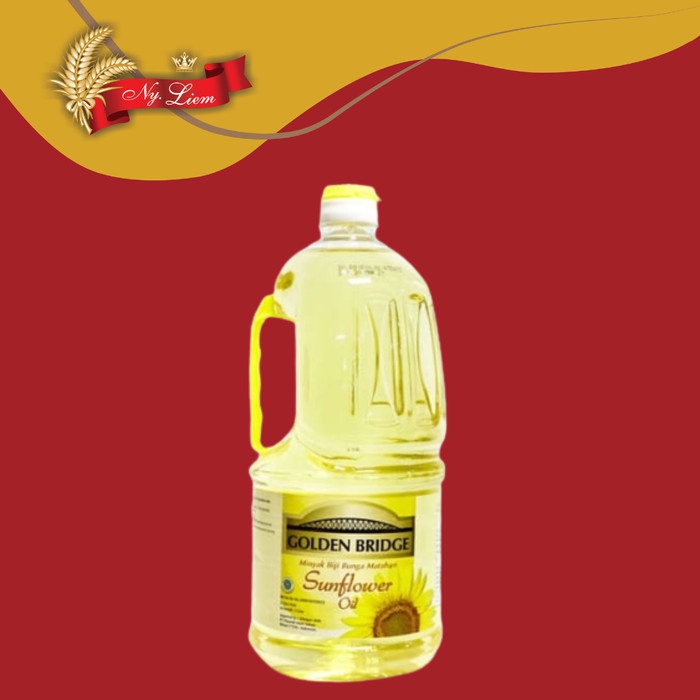 GOLDEN BRIDGE Sunflower Oil / Minyak Biji Bunga Matahari 2 liter