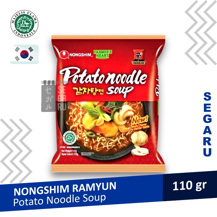 Nongshim Potato Noodle Soup Mie Instant Korea Halal MUI