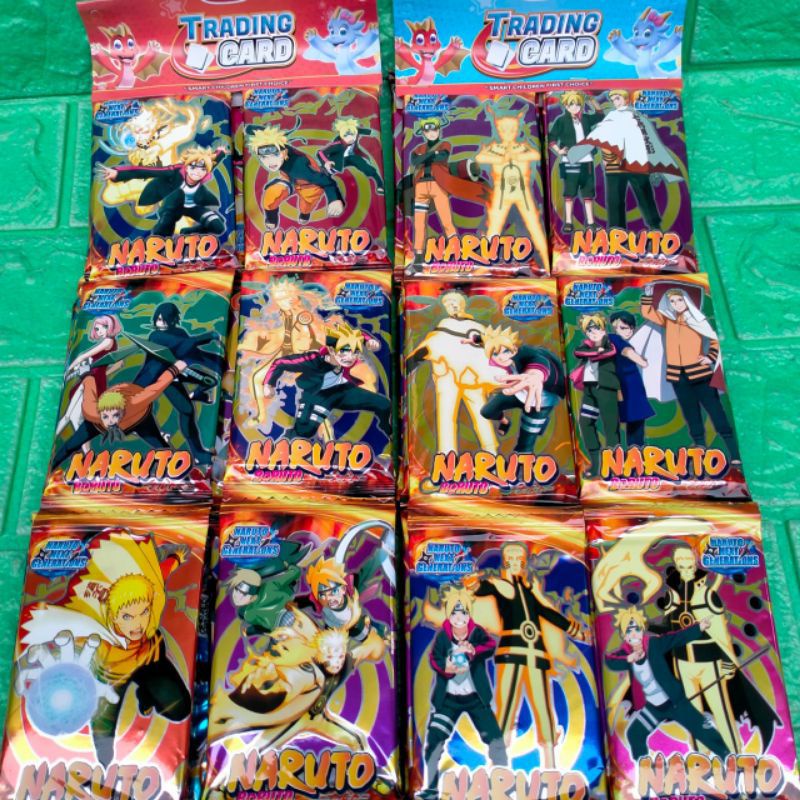 kartu naruto 6 set per 1 set isi 8 kartu mainan anak tranding card