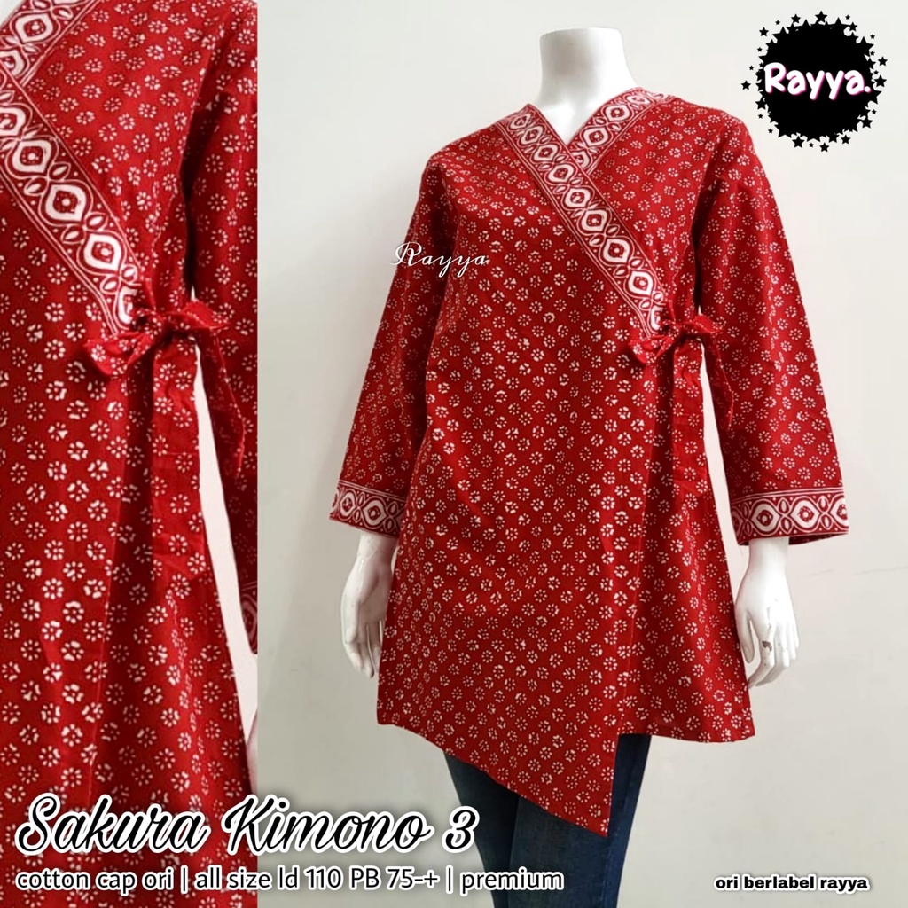 Blus Batik Modern Kimono