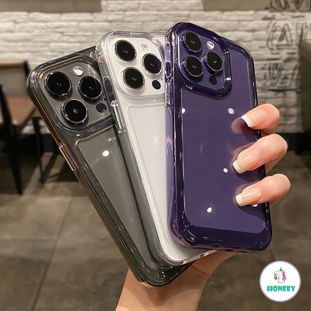 Soft Case TPU Transparan Shockproof Untuk IPhone 14 13 12 11 Pro Max X Xs Max XR 8 7 Plus