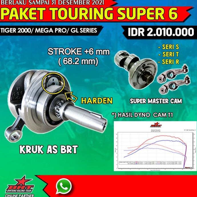 Originial BRT PAKET TOURING 6 TIGER - Kruk As dan Noken AS officialbr90 Berkualitas