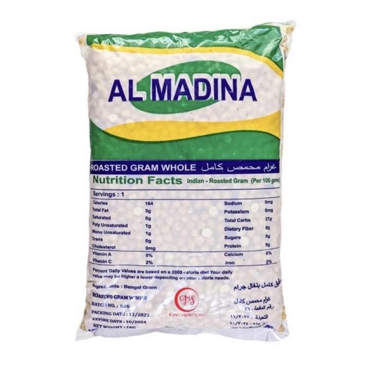 Kacang Arab / Chickpeas Al-madina original Roasted oleh2 haji 250gr - 1000gr