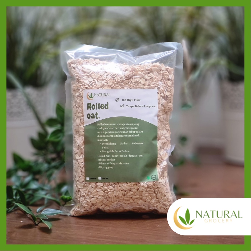 

Natgro Rolled Oat Superfood Australia Premium Gandum Utuh Oatmeal Sumber Serat Alami