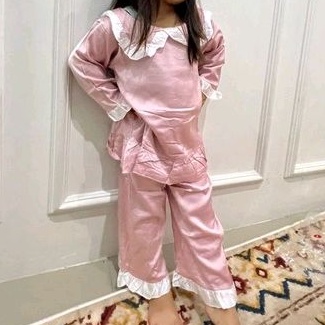 piyama anak import satin