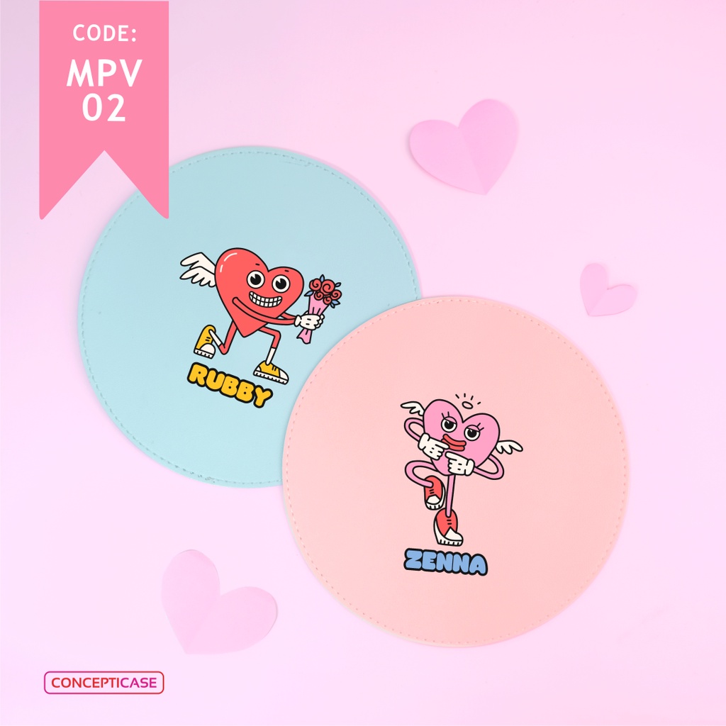 MOUSEPAD UV PRINT / MOUSE PAD SPECIAL VALENTINE BULAT ANTISLIP CUSTOM DESIGN