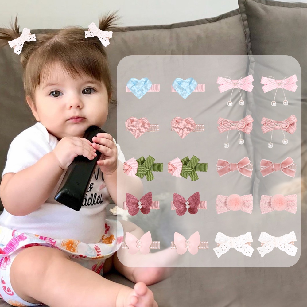 KOREAN STYLE CUTE FLOWER LOVE BUTTERFLY RIBBON HAIRPIN JEPIT RAMBUT ANAK BAYI JAPANESE BUNGA PITA SIMPUL KUPU-KUPU BOW KNOT SOFT PASTEL COLOR GIRL PEARL AKSESORIS PEREMPUAN CEWEK KAIN LACE RENDA KOREA