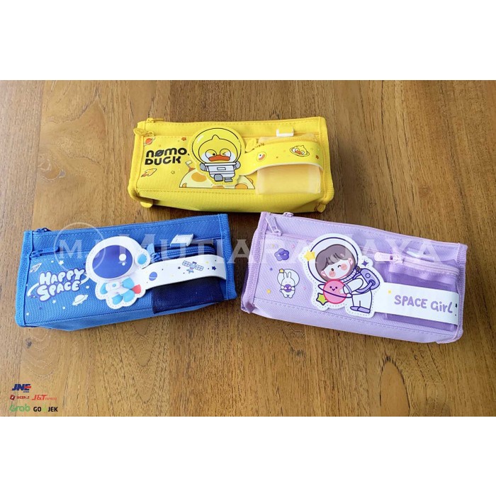 

Terlaris ✨ -PLATO Kotak Tempat Pensil Anak Pencil Case Pouch Premium - Biru- 2.1.23