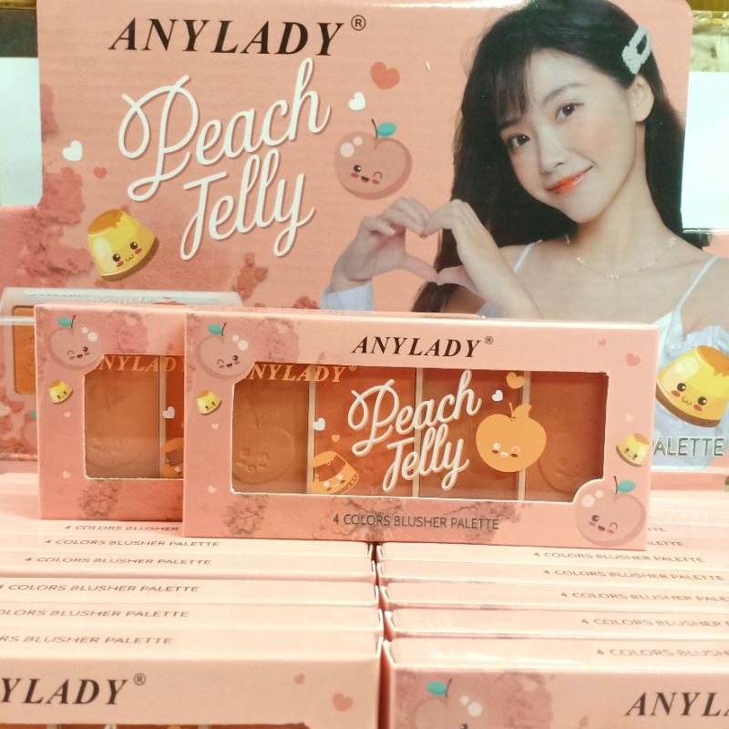 ANYLADY Peach Jelly 4 Blusher Palette Blush On 973