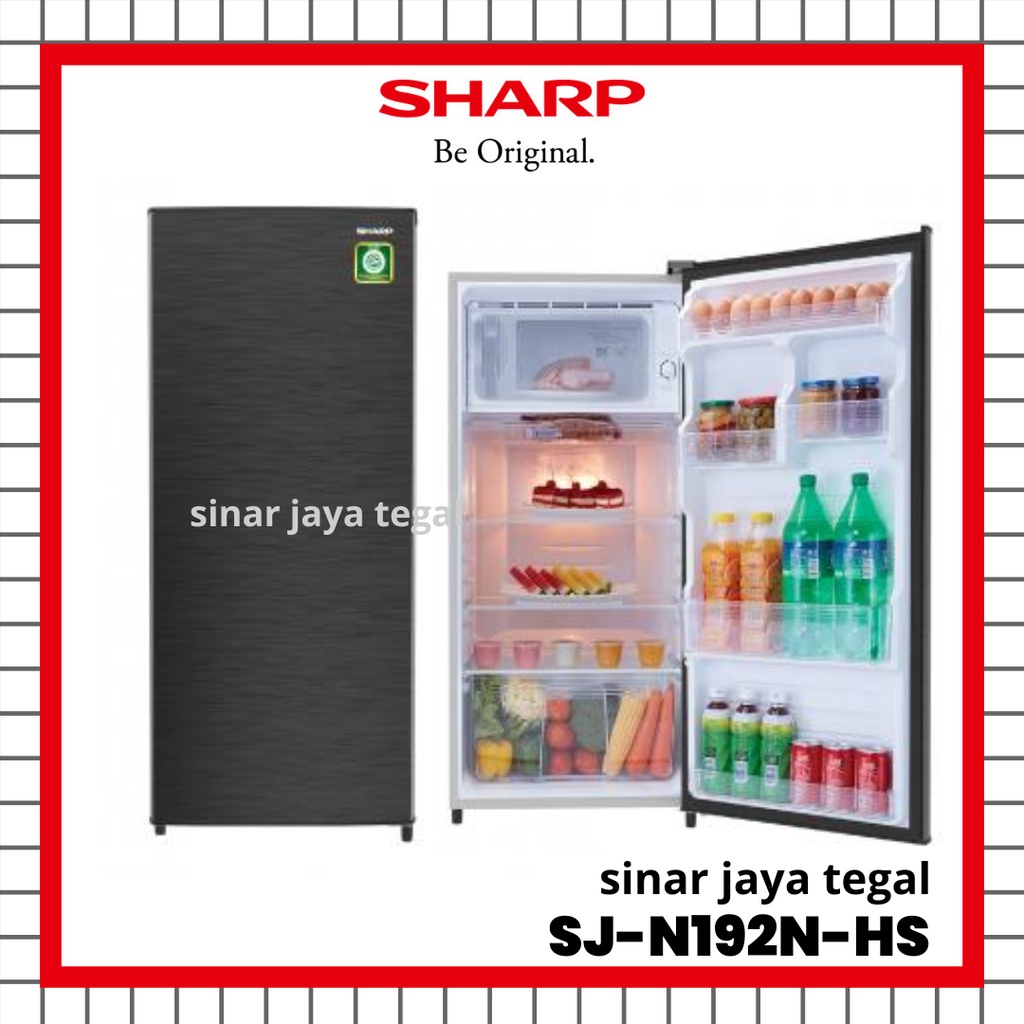 Jual LEMARI ES SHARP 1 PINTU SJ-N192N-HS / KULKAS SHARP 1 PINTU SJ