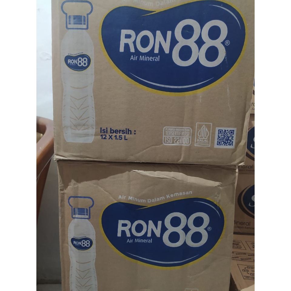 Air Mineral Ron 88 Botol 1500ml isi 12 botol per Dus