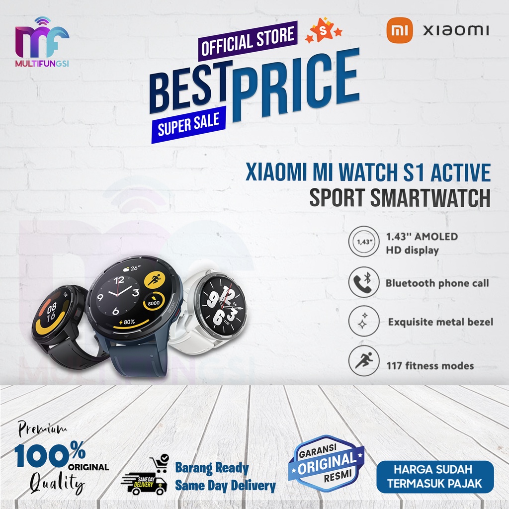 Xiaomi Mi Watch S1 Active Sport Smartwatch Garansi Resmi