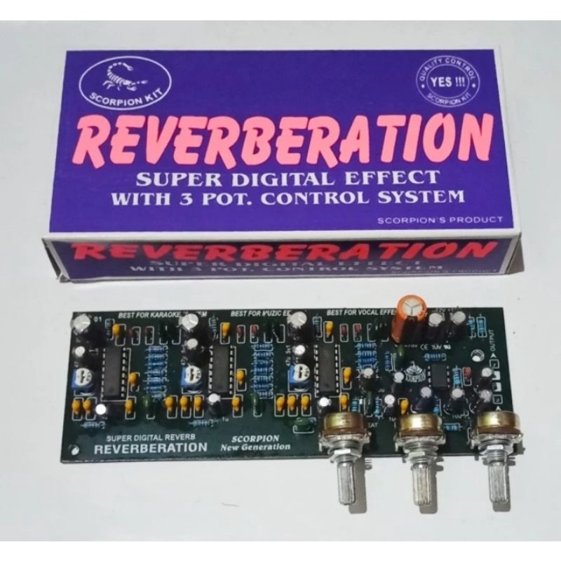 Reverb 3 IC Super Digital Effect Dengan 3 Pot Control System