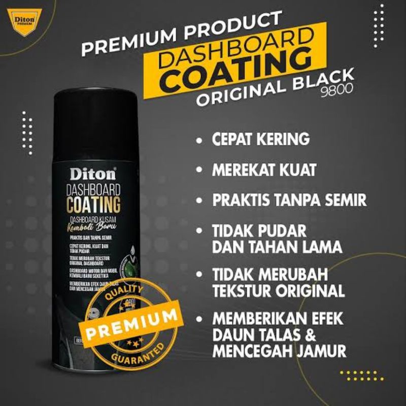 Diton Dashboard Coating Black 9800