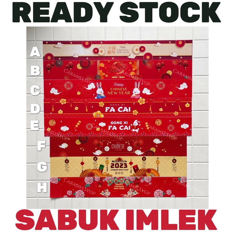 

Paper Belt Imlek Sleeve Sabuk Toples Sincia CNY 2023 Kelinci