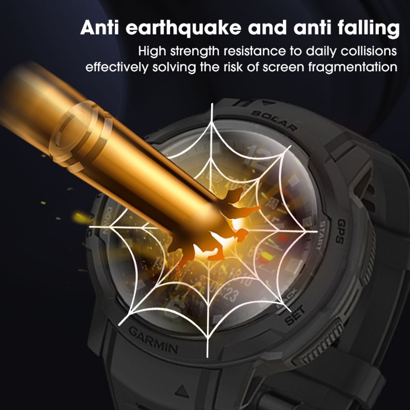 Smart Watch Front Film Full Coverage Screen Film Watch Hydrogel Film HD Tempered Film Anti-fingerprint Watch Protection Film Untuk Garmin Instinct Crossover
