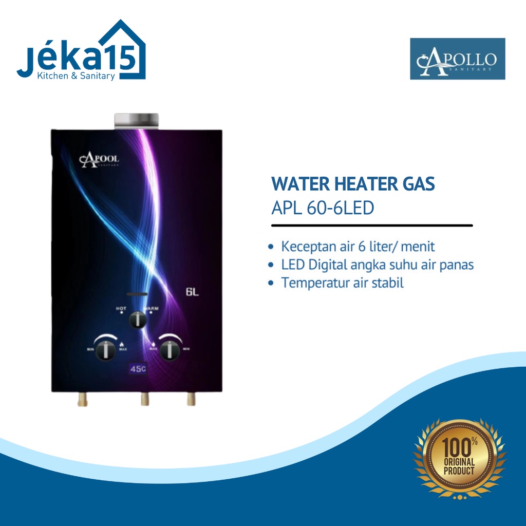 WATER HEATER | WATER HETAER GAS APOOL APL 60-6LED