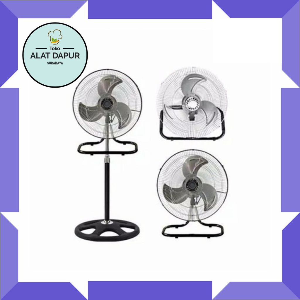 Cosmos Kipas Angin Berdiri 18 inch 3in1 Besi Wadesta 18SIF 18 SIF Stand Wall Desk Fan 18&quot; Baling Alumunium Kokoh