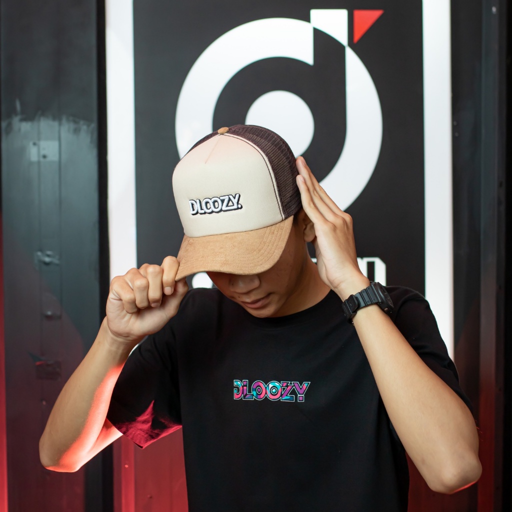 Dloozy Topi Pria Distro Original Trucker Hat Topi Jaring Dlz22