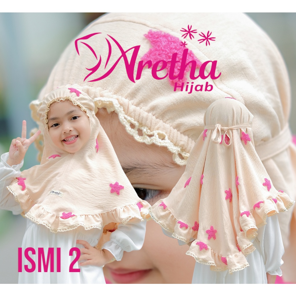 HIJAB INSTAN ISMI2 BINTANG  CRINKLE  ORI ARETHA HIJAB