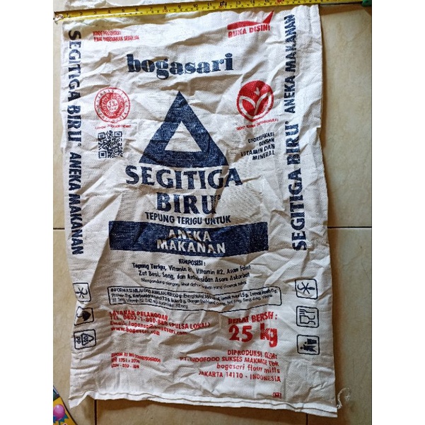 Karung Bekas Tepung Ukuran 25kg