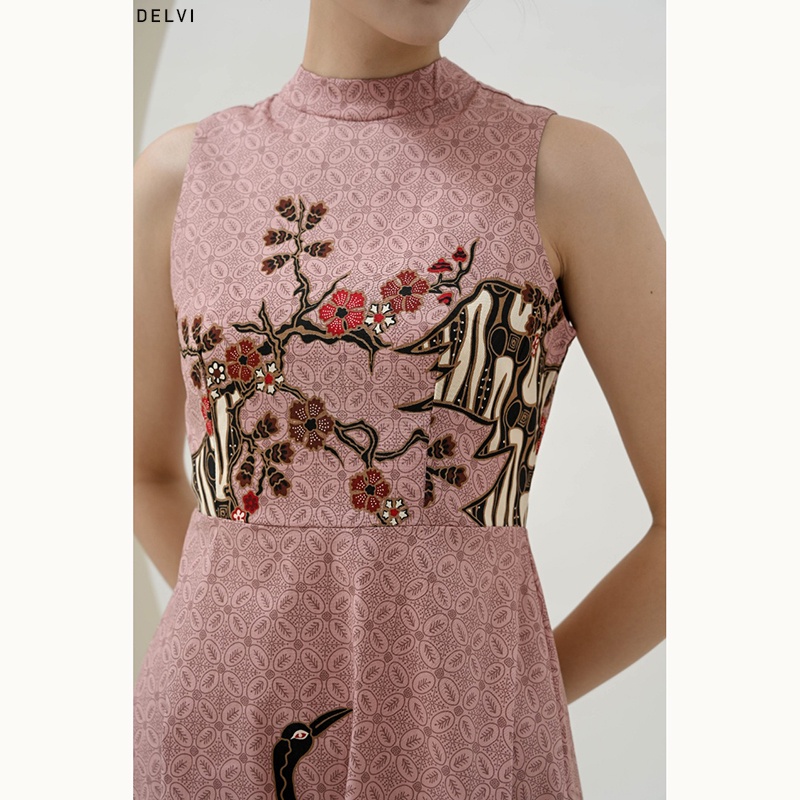 Evercloth Delvi Dress Batik Wanita Dress Wanita Batik Couple Dress