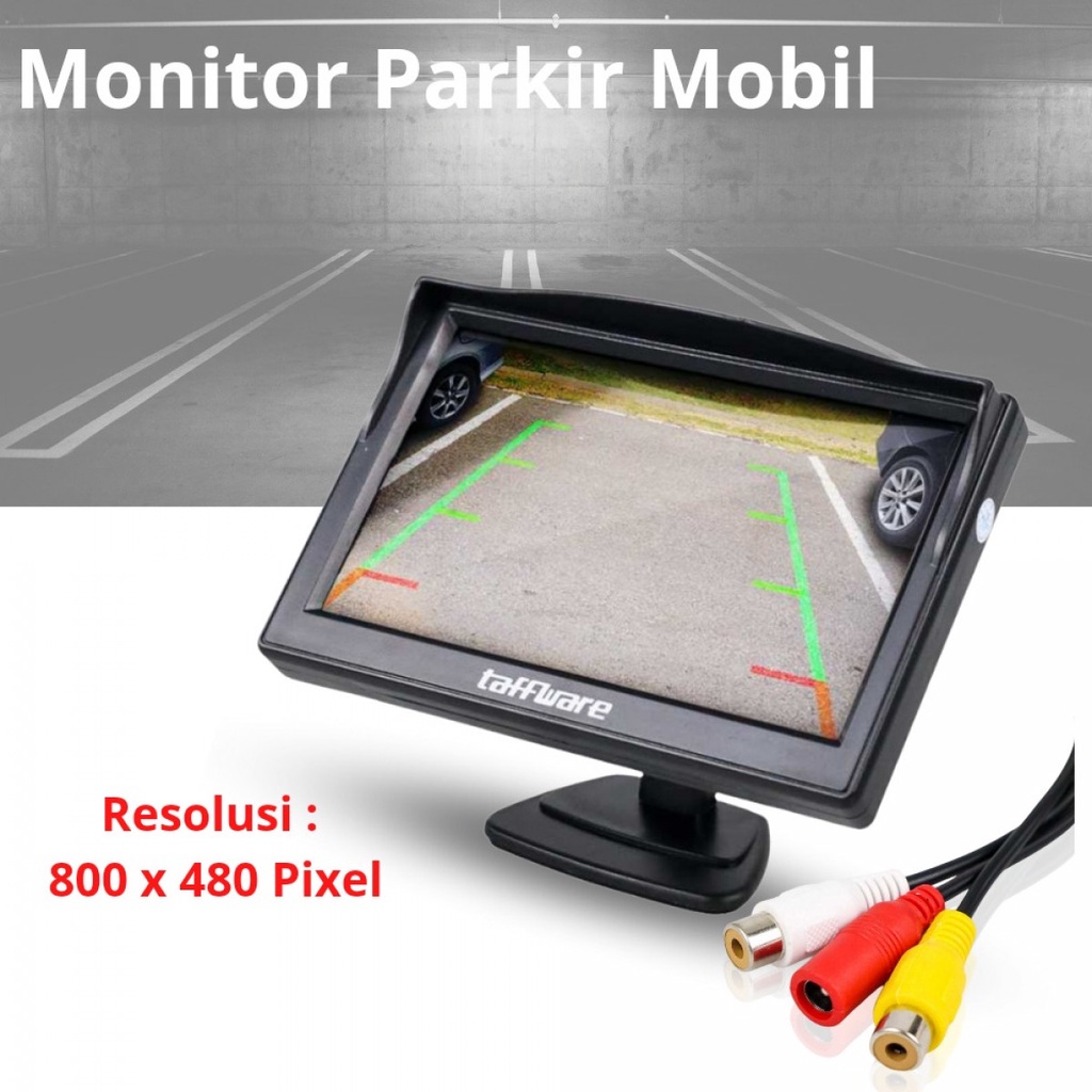 Monitor Parkir Mobil Taffware Rear View TFT LCD 5 Inch