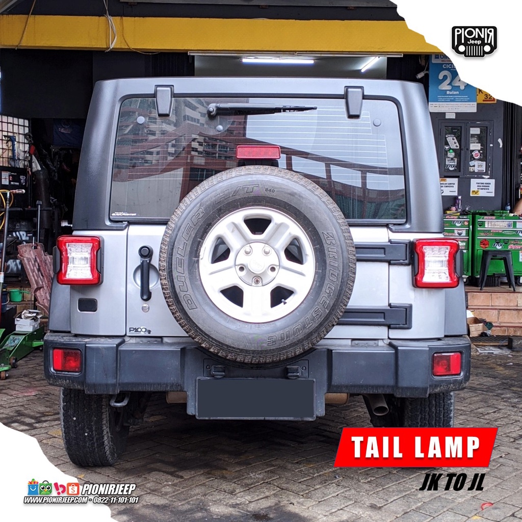 Lampu Belakang Jeep JK tampilan Jeep JL
