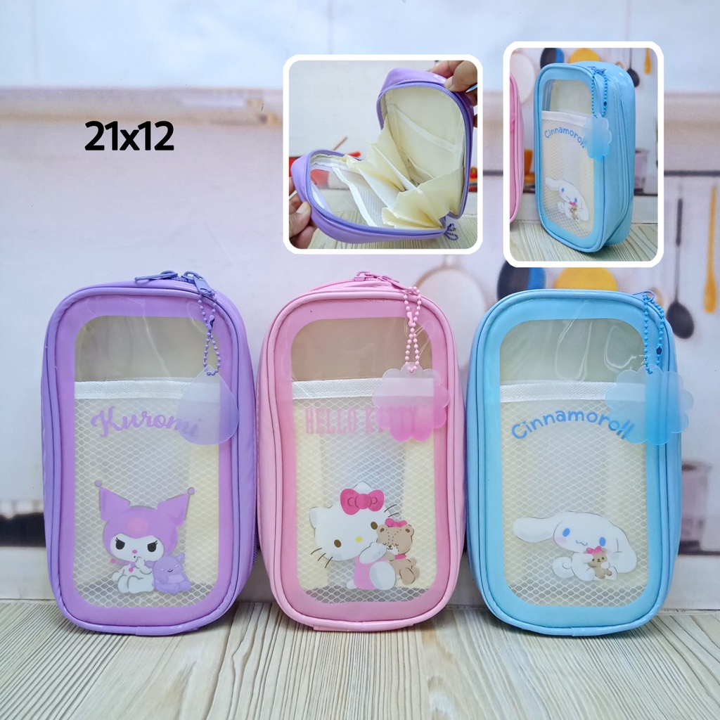 

DOMPET PENSIL JARING HELLO KITTY SANRIO