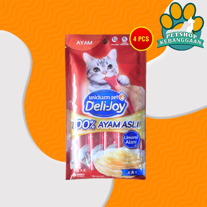 Snack Kucing Deli Joy Creamy Cat treat Cemilan 14 Gram