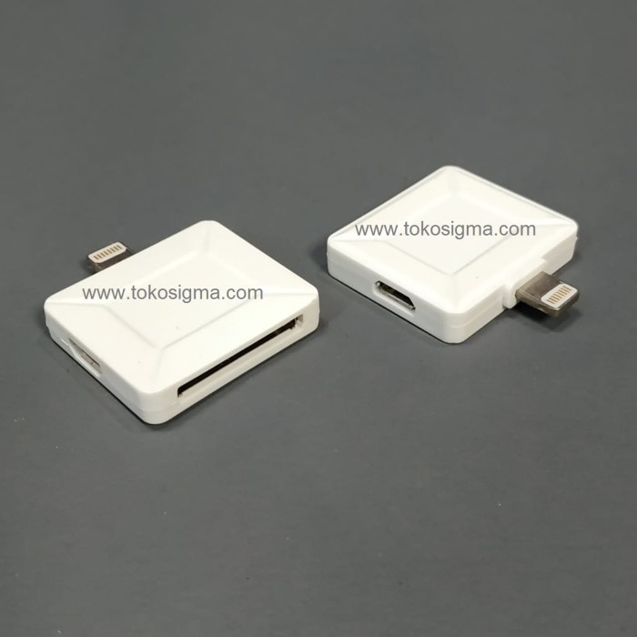 Docking Lightning Iphone 8 Pin To 30 Pin Dock Ipad Apple + Micro Usb Adapter