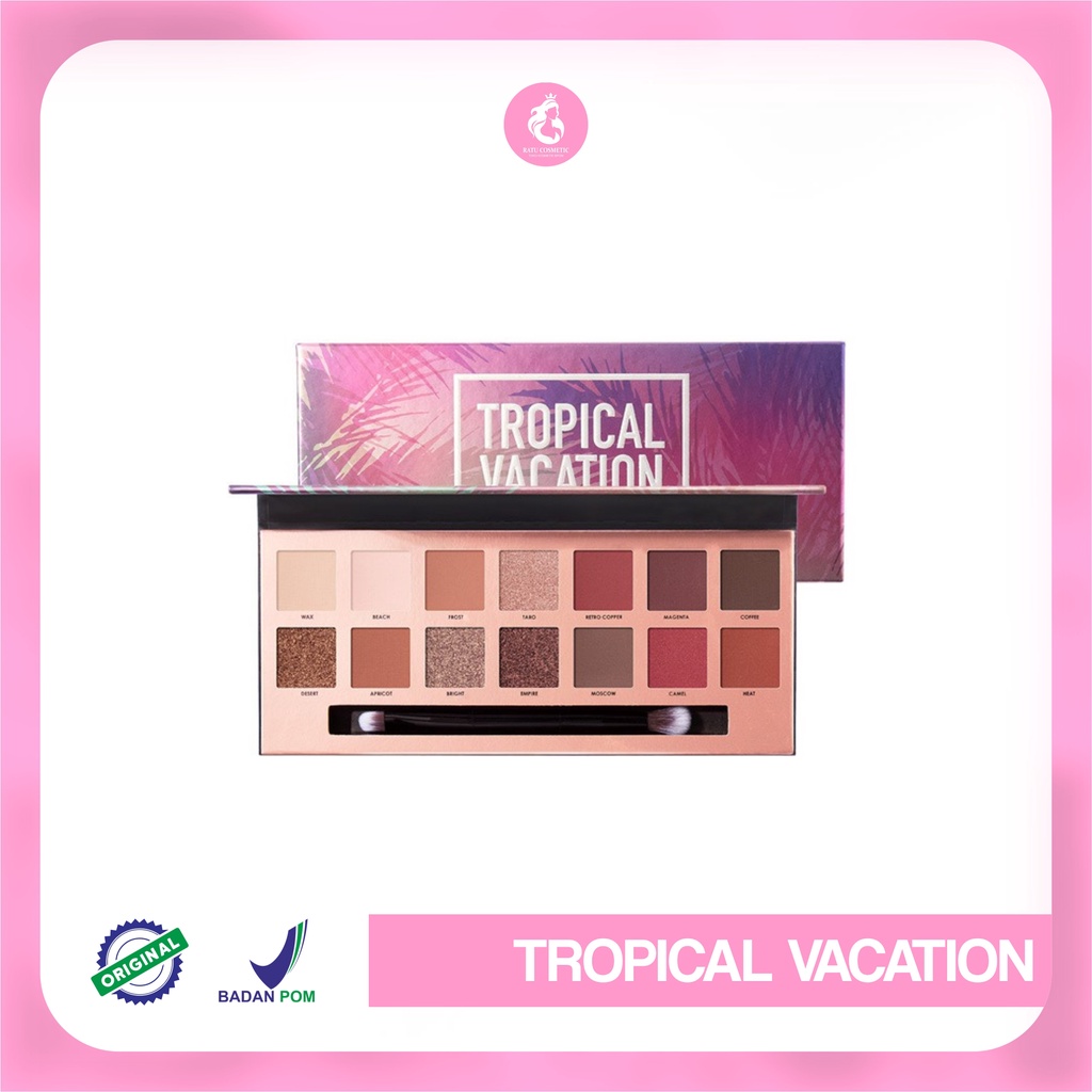 Focallure Tropical Vacation Eyershadow palette| Beauty Is Not Luxury|FA49