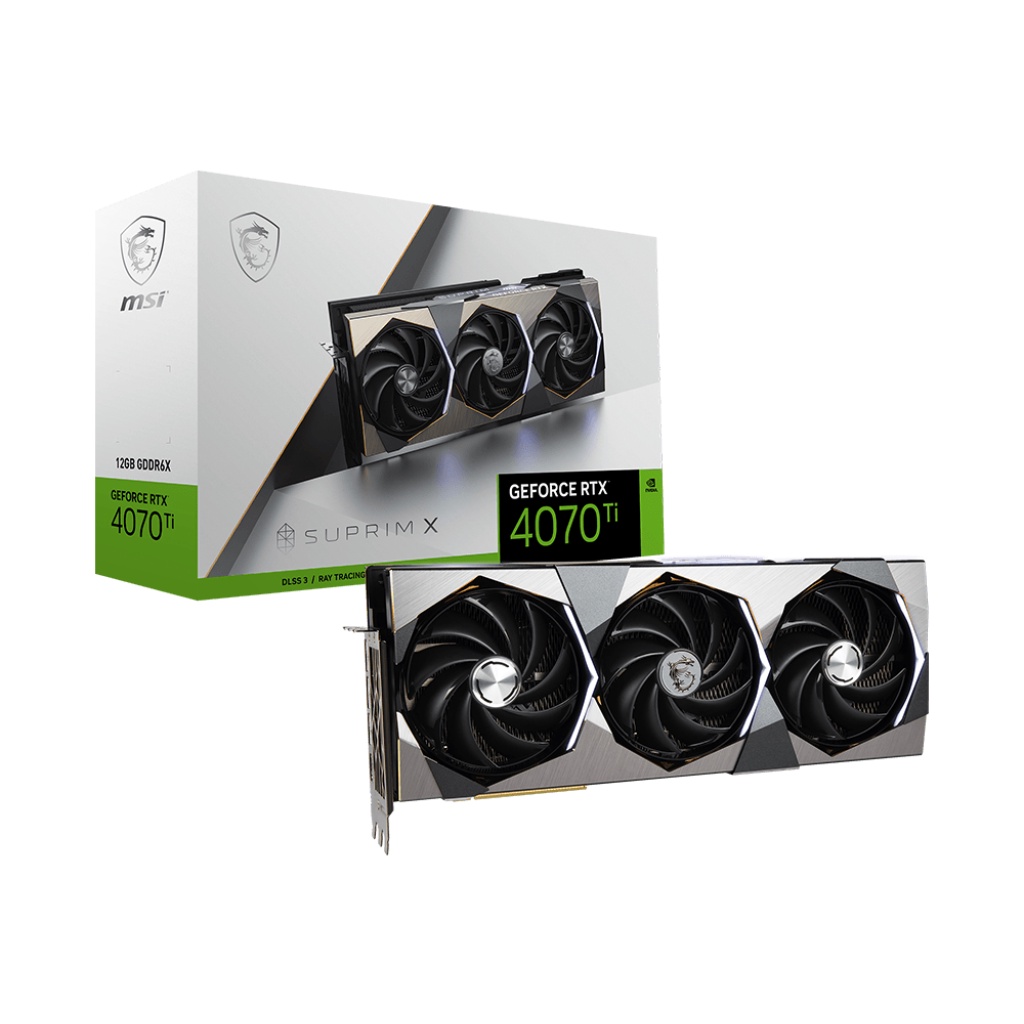 MSI GeForce RTX 4070 Ti SUPRIM X 12GB GDDR6X - ADA Lovelace VGA RTX4070TI DDR6X