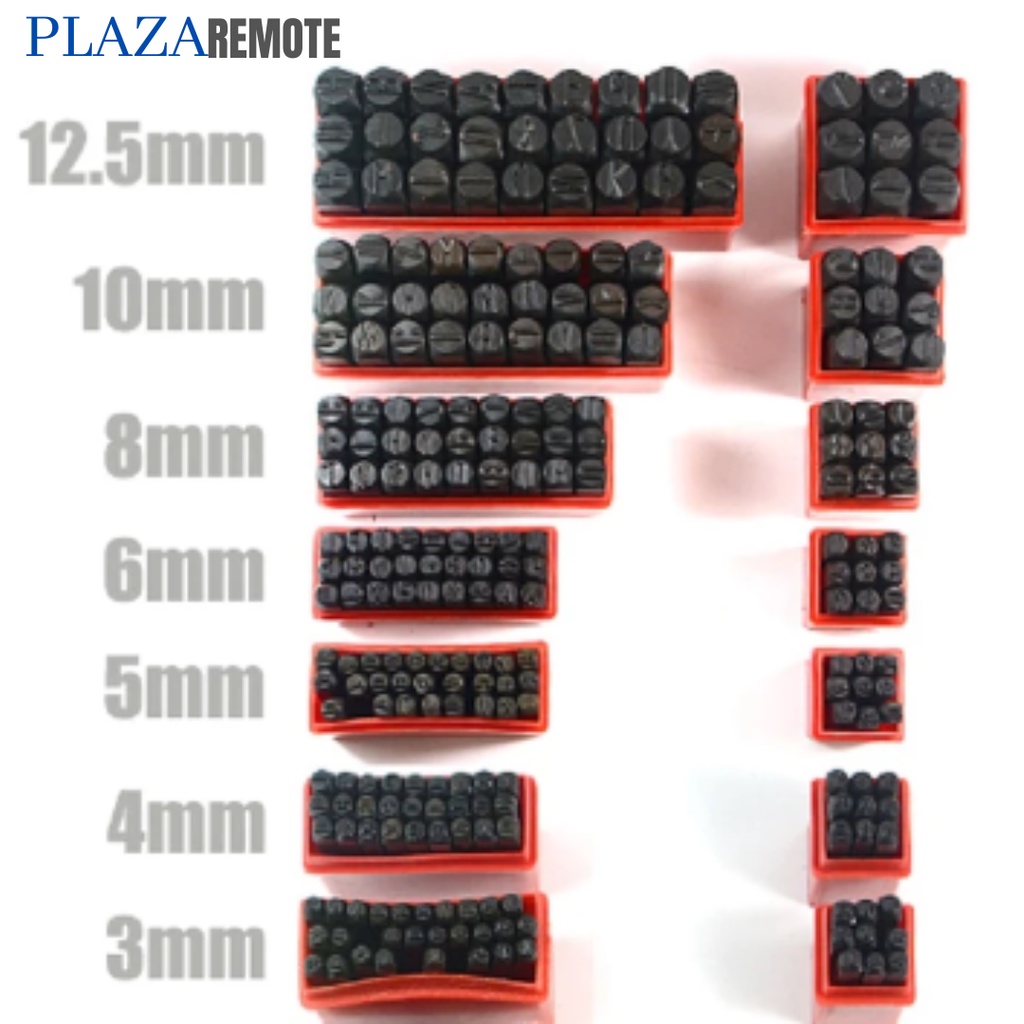 STEMPEL CETAKAN KETOK HURUF NOMOR A-Z 26PC LOBANG BAJA KULIT DLL