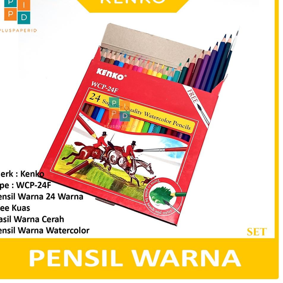 

바 KENKO - Pensil Warna WCP-24F Pencil Watercolor - Set Terjangkau