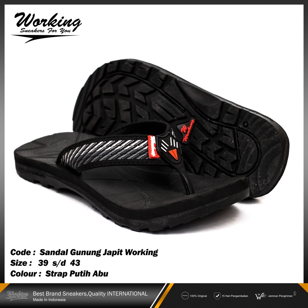 Sandal Japit Gunung Pria Working Size 39-43