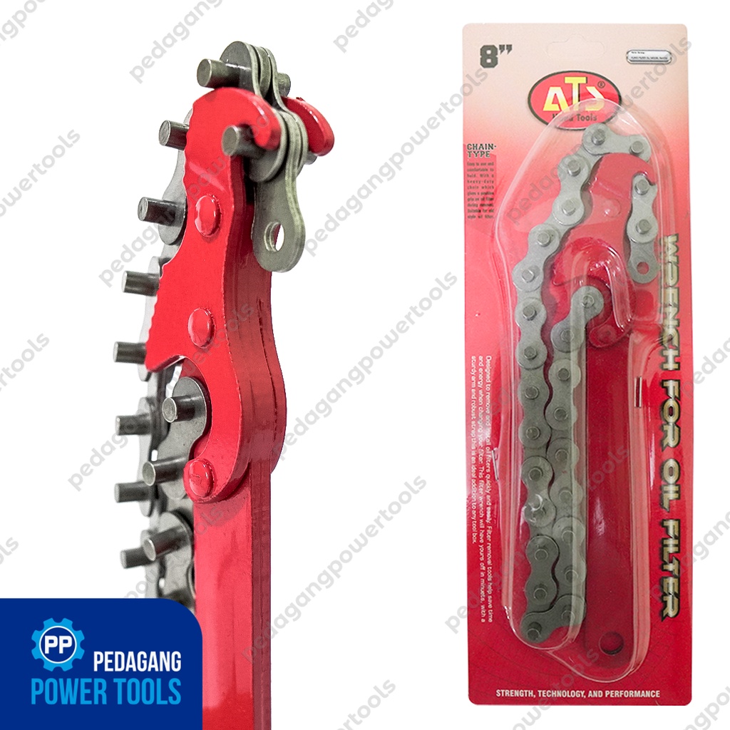 ATS KUNCI FILTER OLI RANTAI 8 INCH PEMBUKA OIL FILTER WRENCH CHAIN