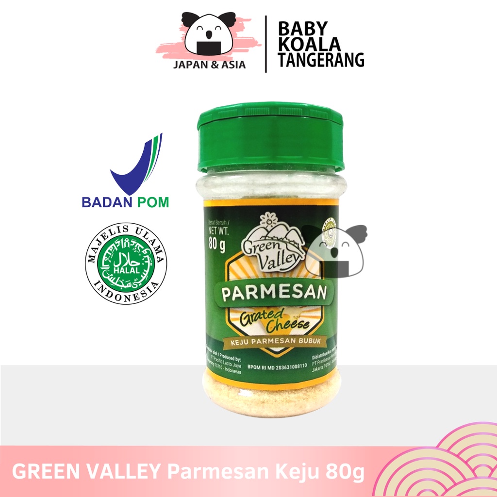 

GREEN VALLEY Keju Parmesan Cheese 80 g Halal...