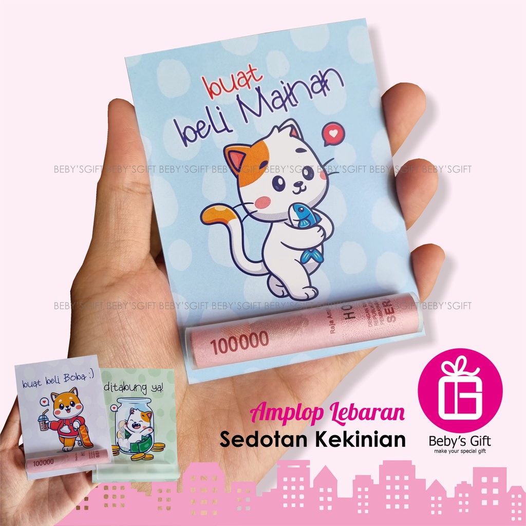 

Amplop Sedotan Kekinian Lebaran Idul Fitri Angpau Hari Raya