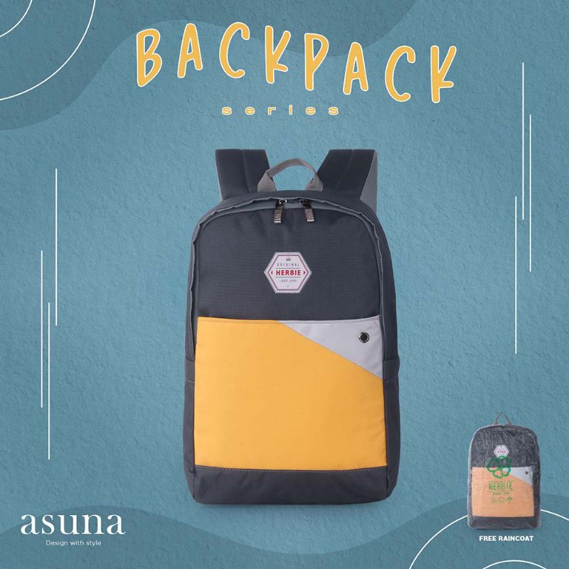 HERBIE Tas Backpack Wanita Cewek Terbaru | Tas Sekolah Ransel Punggung Gendong Keren Cantik