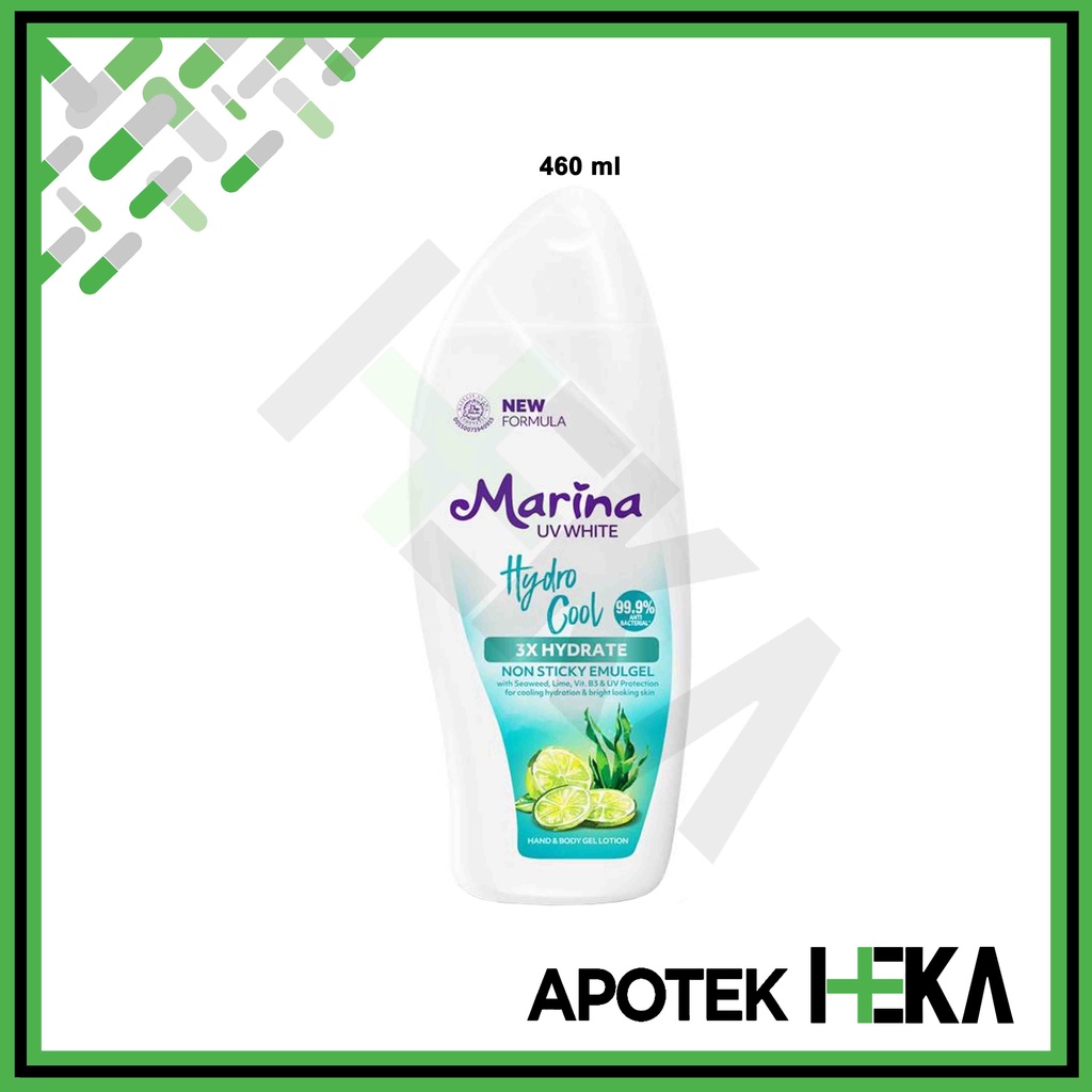 Marina UV White Gel Hydra Bright - Non Sticky Emulgel 460 ml (SEMARANG)