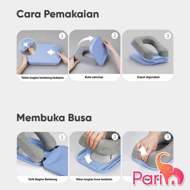 PARIM Bantal Tidur Siang / Bantal Meja Kantor / Bantal Sandaran Kepala PR-178