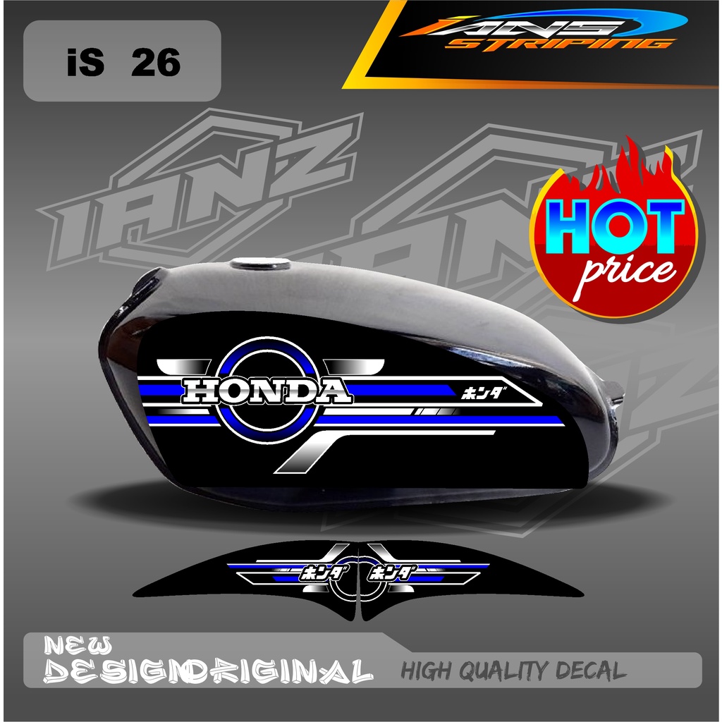 DECAL STRIPING LIST TANGKI CB100 HOLOGRAM / NON HOLOGRAM IS26