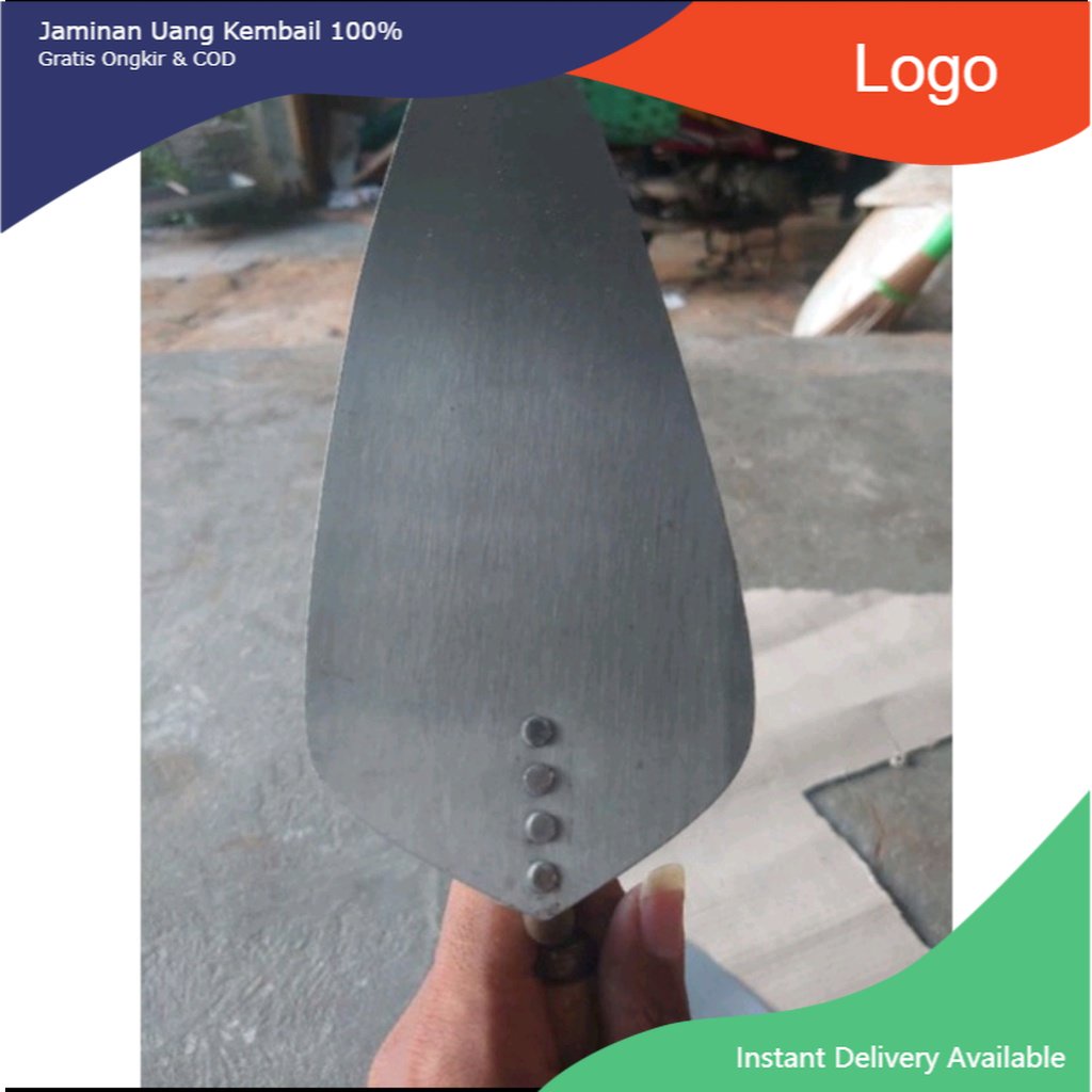 Cetok Sendok Semen Galur Asli Tukang Bangunan Original Paku 4 Lancip Panjang 18 cm