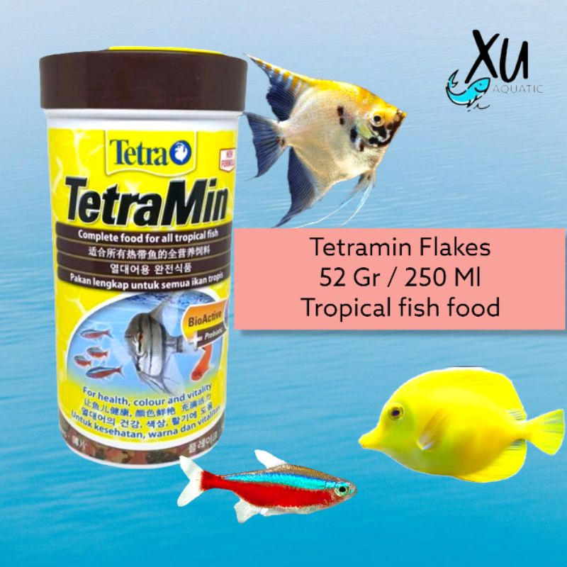 TETRAMIN TETRA MIN 52 GRAM / 250 ML PAKAN FLAKES IKAN HIAS TROPICAL FISH FOOD