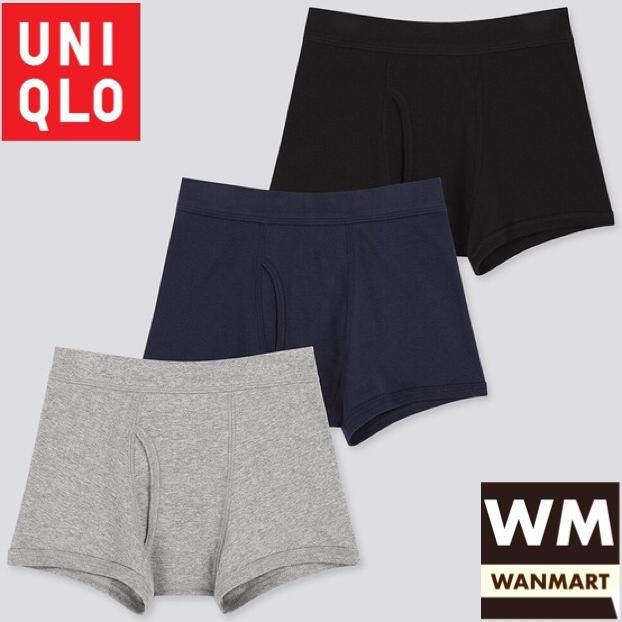 UNIQLO Kids Briefs Celana Dalam Boxer Anak Laki-Laki Gray 3 Pcs